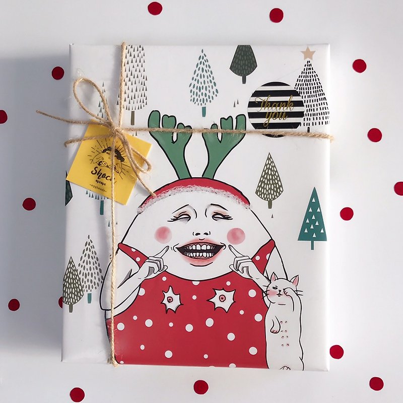 圣诞礼物限定- 交换礼物福袋 (4种组合) - 卡片/明信片 - 纸 白色