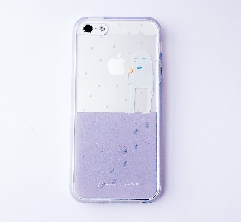 ✿Macaron TOE 马卡龙脚趾✿ 紫色森林与雪怪 /iPhone 7手机壳(软壳) - 手机壳/手机套 - 塑料 紫色