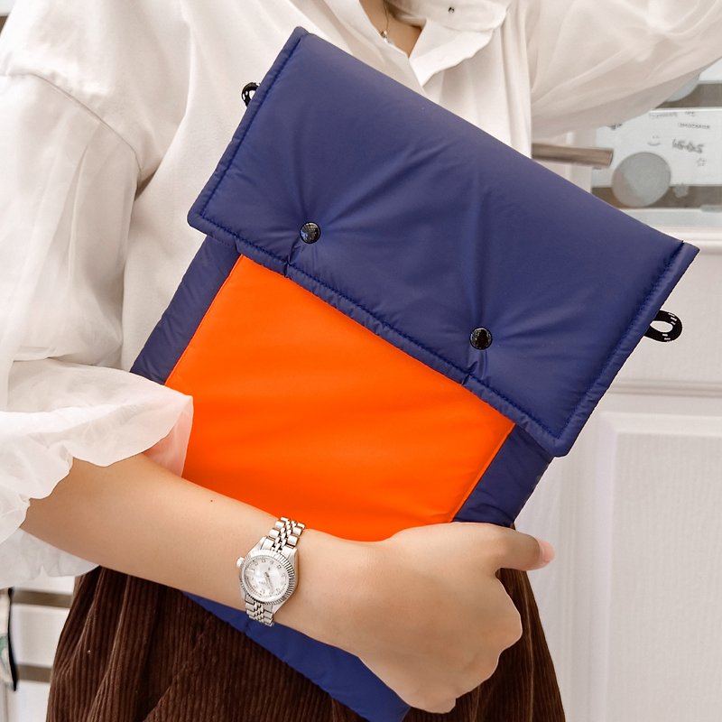 Tab Tab (Navy orange) : IPAD Tablet storage bag 11 inches - 电脑包 - 尼龙 蓝色