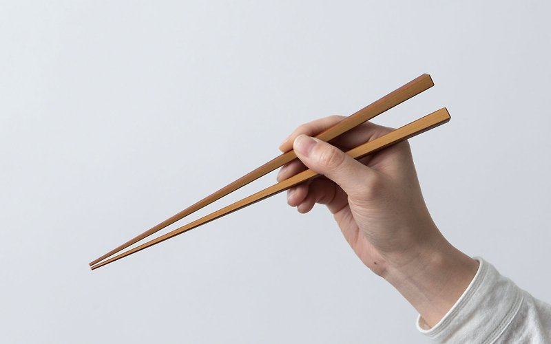竹箸　白竹　拭き漆　24cm - 筷子/筷架 - 木头 咖啡色