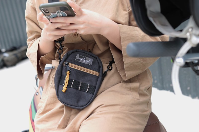 Matchwood Smart 斜背挂腰包 手机包 随身小包 随身包 附挂勾 棕 - 其他 - 聚酯纤维 黄色