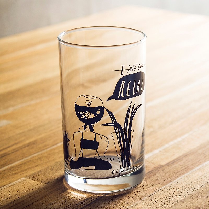 Just Relax - 插画玻璃杯 - 直水杯 - 茶具/茶杯 - 玻璃 透明