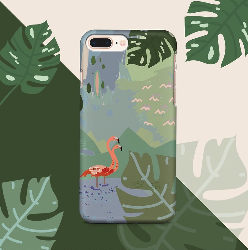 Flamingo Phone case - 手机壳/手机套 - 塑料 绿色