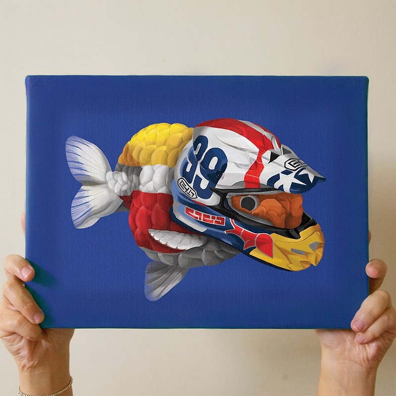 赛车手 motogp fish/数位微喷/限量/艺术版画