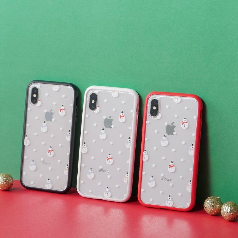 Mod NX边框背盖两用壳/圣诞限定-耶诞雪人-雪花版 for iPhone系列 - 手机配件 - 塑料 多色