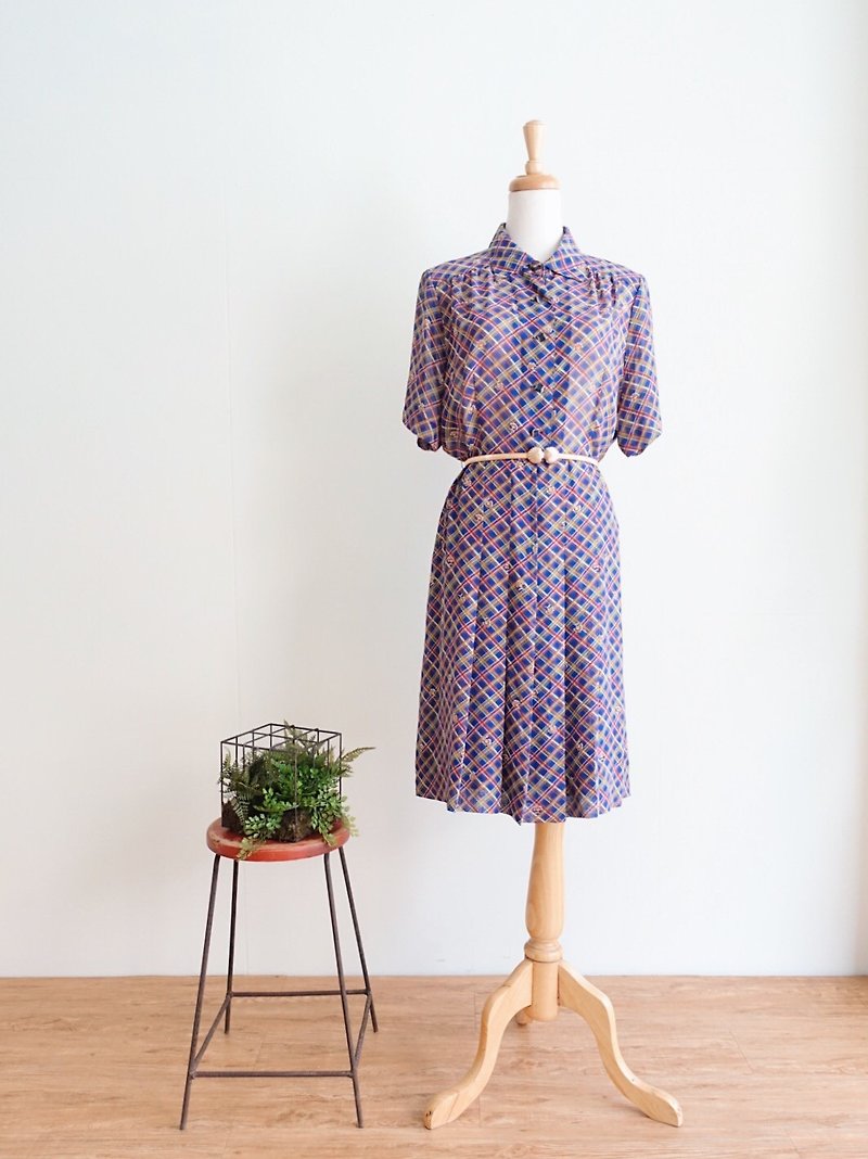 Vintage / 短袖洋装 no.121 tk - 洋装/连衣裙 - 聚酯纤维 多色
