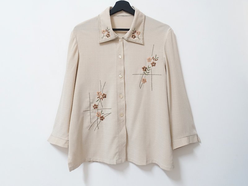 Awhile一时 | Vintage 长袖衬衫 no.211 - 女装衬衫 - 聚酯纤维 多色