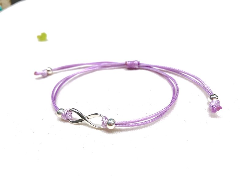 【 925纯银 】 无限手环 (むげん罗兰紫) - 手链/手环 - 纯银 紫色