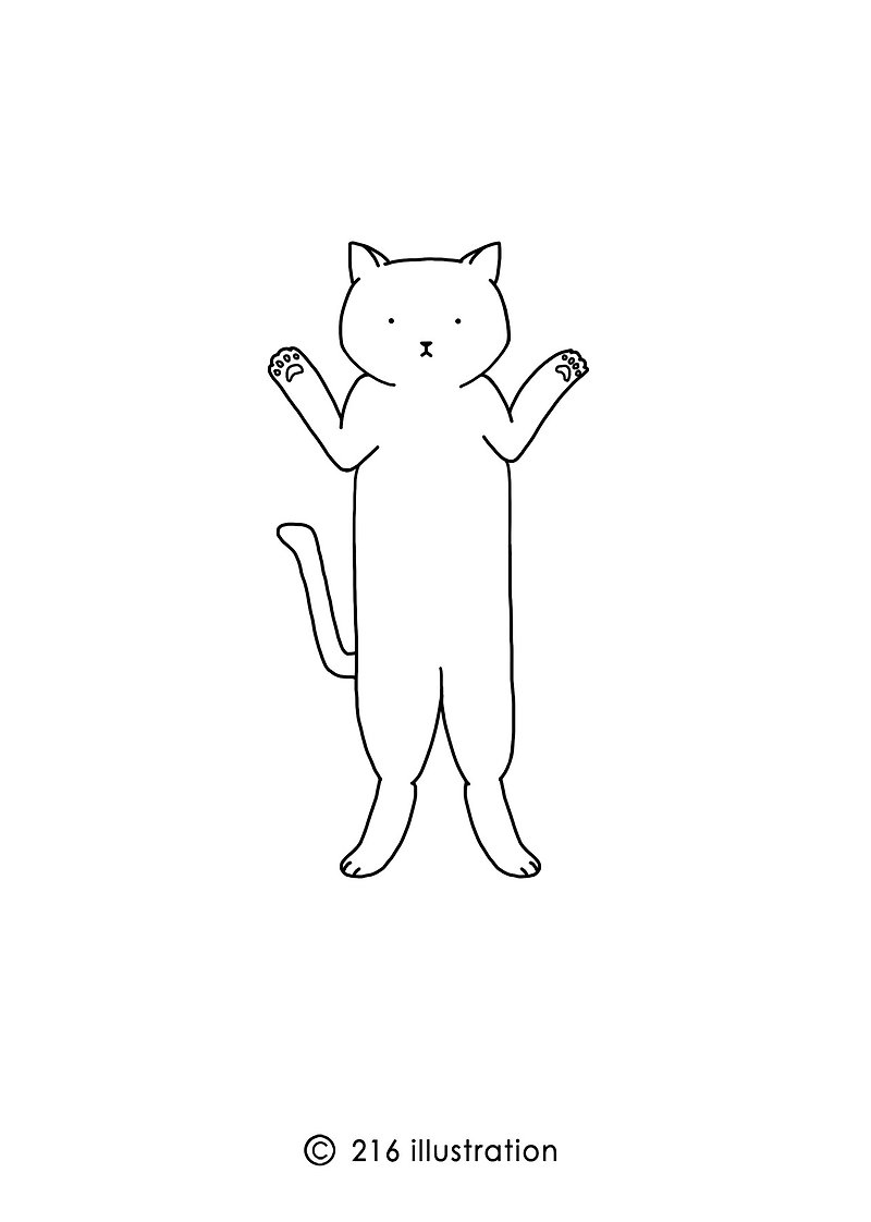 【喵颜绘】逗趣可爱风格 一起变身当猫咪 - 订制画像 - 纸 白色