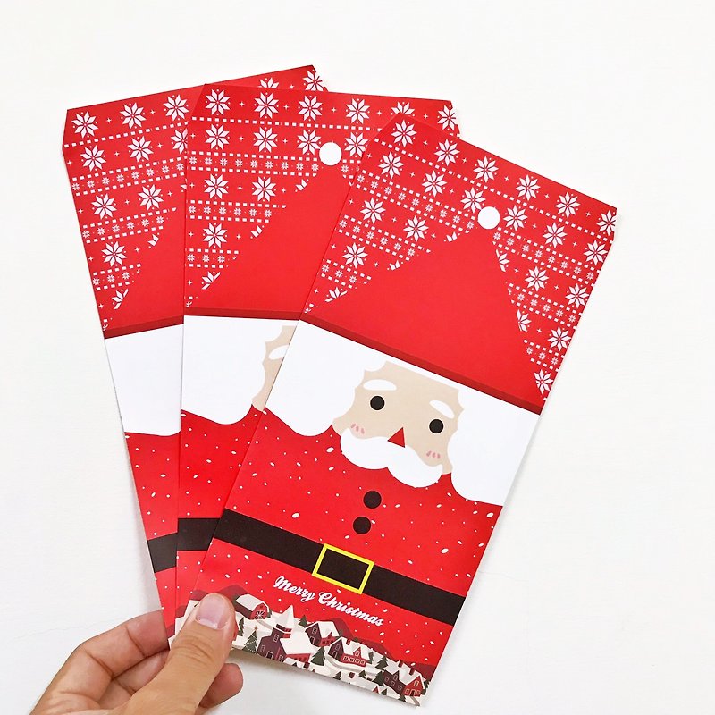 圣诞节-可爱圣诞老人/雪人 信封袋 - 信封/信纸 - 纸 红色