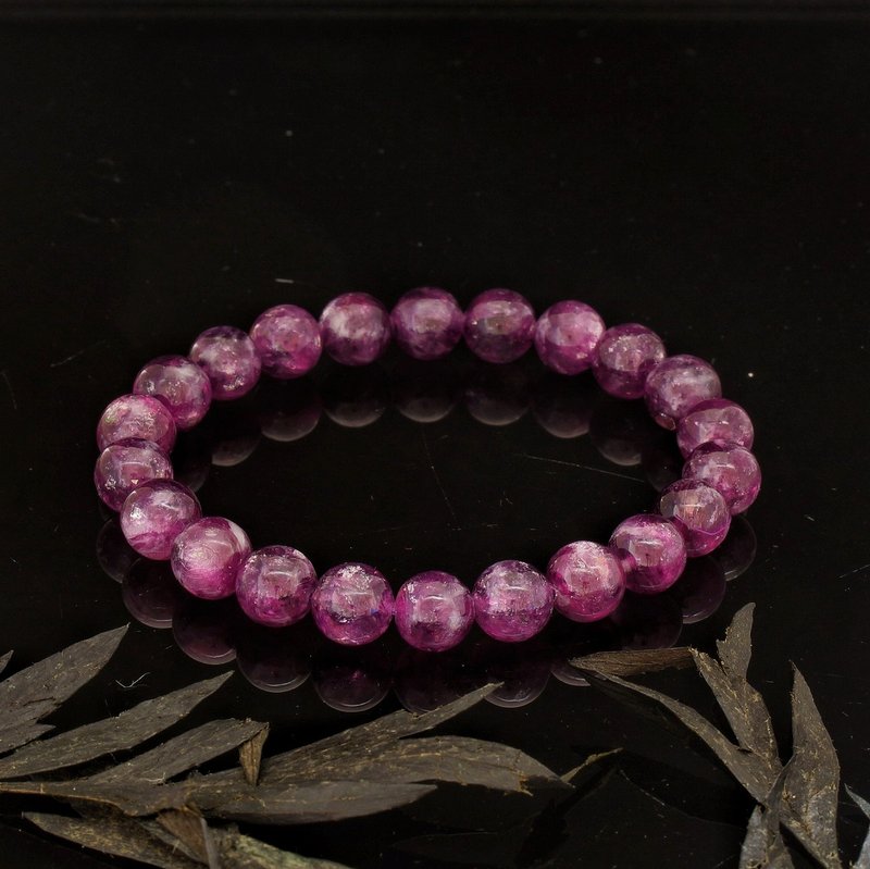 紫锂云母 8.5mm 水晶手链 ( Lepidolite 8.5mmCrystal Bracelet ) - 手链/手环 - 水晶 