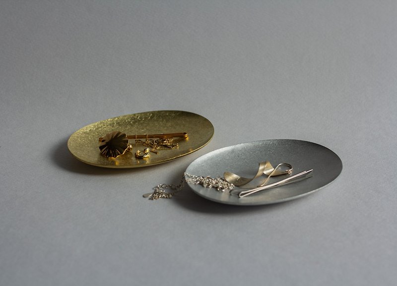 日本PICUS 金属置物浅盘 - 收纳用品 - 铜/黄铜 金色