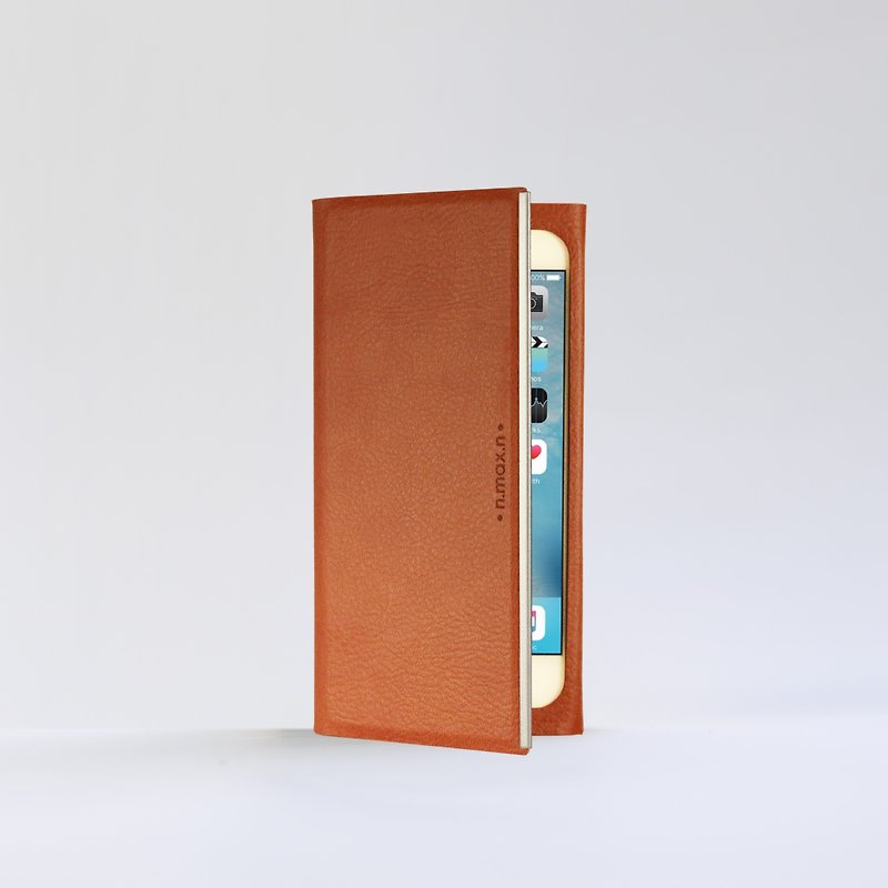 iPhone 6 / iPhone 7 / 4.7寸 书套式超薄款皮革保护套 - 马鞍棕 - 其他 - 真皮 
