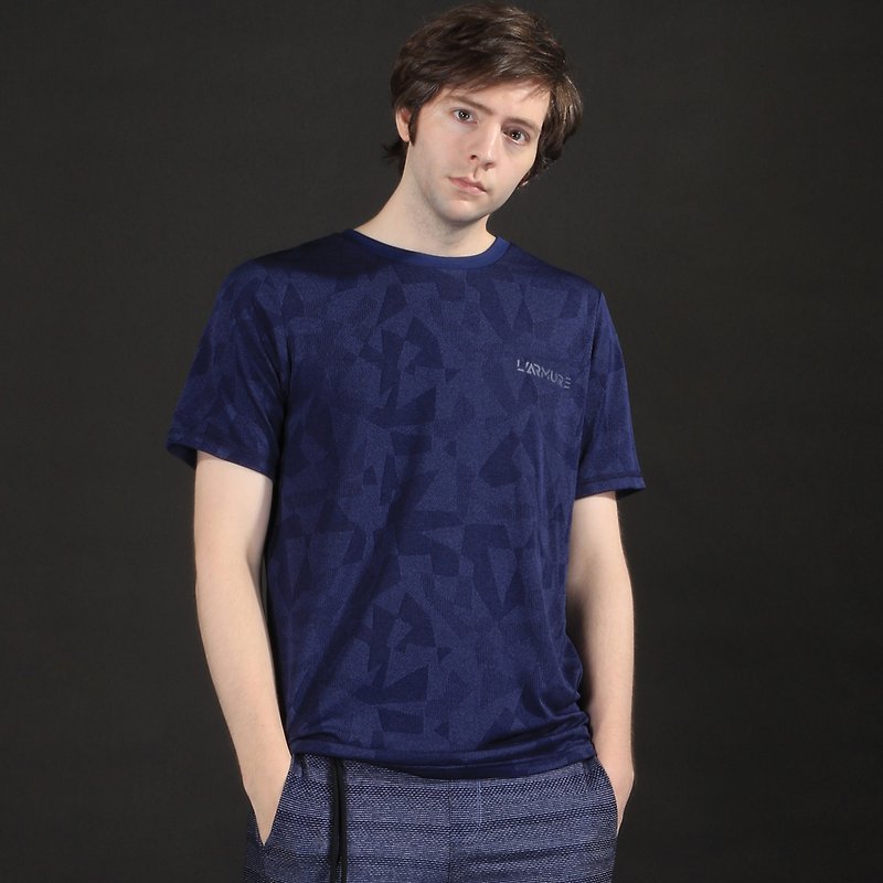 T-Mapping 几何迷彩 T恤 - 男装上衣/T 恤 - 其他材质 蓝色