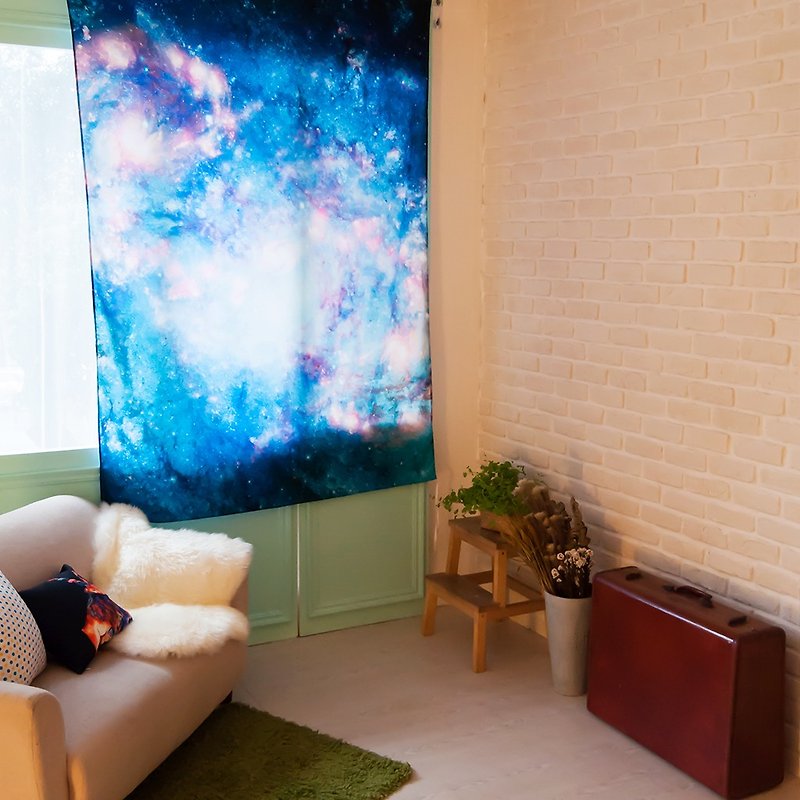 Abstract Galaxies 2-壁幔Wall Tapestry-室内设计 活动布置 摆设 - 墙贴/壁贴 - 聚酯纤维 蓝色