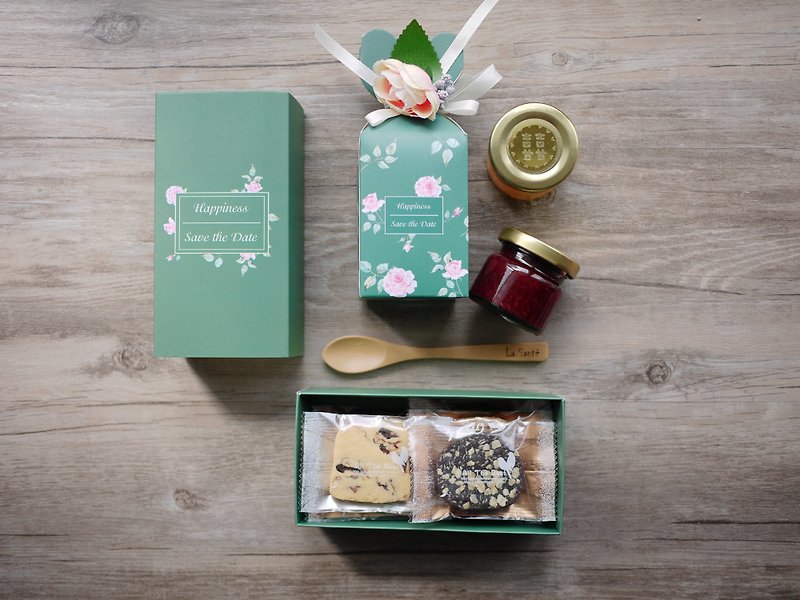 La Santé法式手工果酱 -森林绿意婚礼礼盒(六盒) - 谷物麦片 - 新鲜食材 绿色