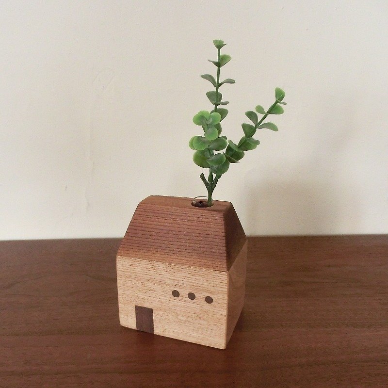 おうち　vase / flower / gift / wood - 植栽/盆栽 - 木头 
