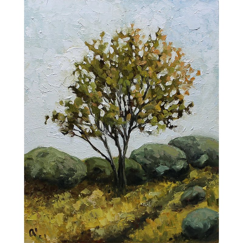 Original Painting Landscape Tree Painting - 海报/装饰画/版画 - 其他材质 