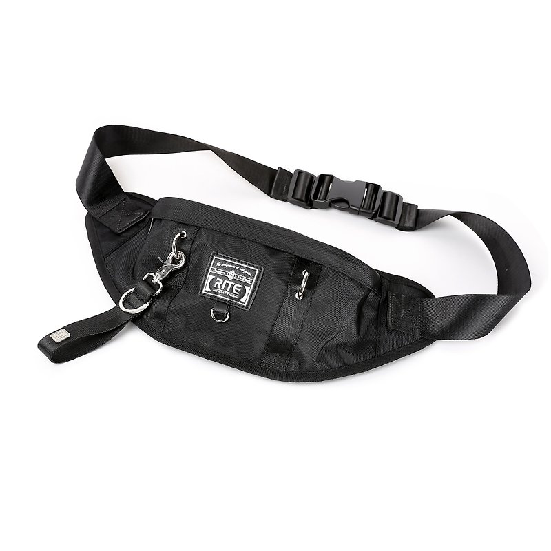 2016RITE 军袋包系列║随身腰包-尼龙黑║ - 侧背包/斜挎包 - 防水材质 黑色