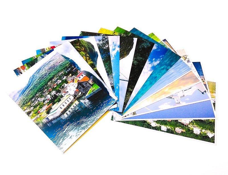 摄影明信片组(15枚) | 挪威的夏天 - 卡片/明信片 - 纸 多色