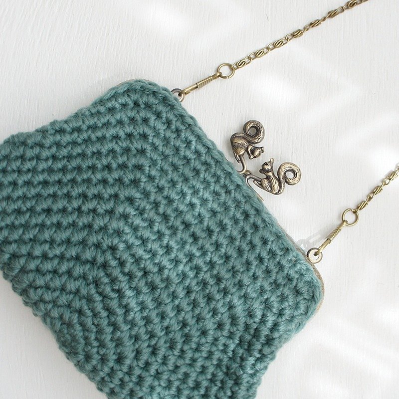 Ba-ba handmade☆ crochet petit-bag (No.C812) - 其他 - 其他材质 绿色