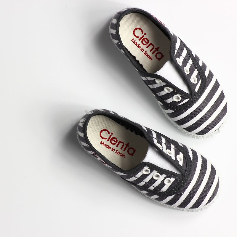 西班牙国民帆布鞋 CIENTA 55095 23灰色 幼童、小童尺寸 - 童装鞋 - 棉．麻 灰色