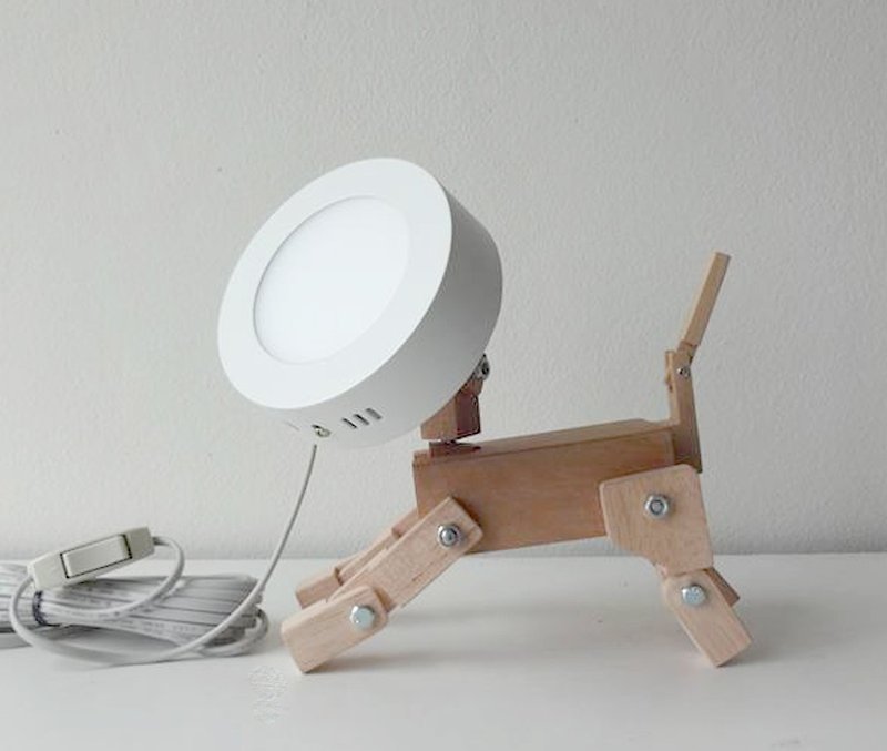 LED Lamp Dog - 灯具/灯饰 - 木头 咖啡色