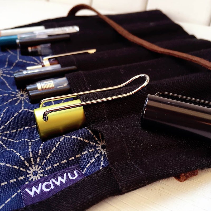 WaWu 钢笔卷/笔卷/工具袋 订制款* - 铅笔盒/笔袋 - 棉．麻 