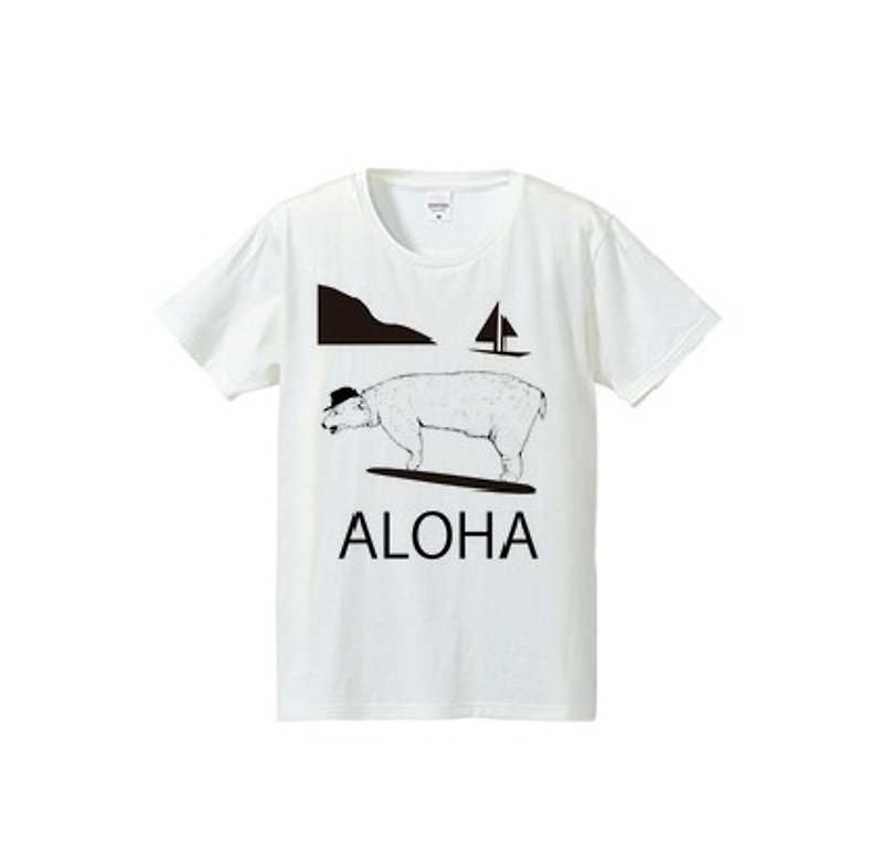 ALOHA BEAR（4.7oz T-shirt） - 女装 T 恤 - 其他材质 白色