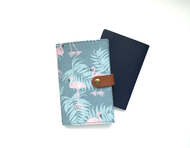 布制护照套 红鹤 蓝色 旅行 - 护照夹/护照套 - 棉．麻 蓝色