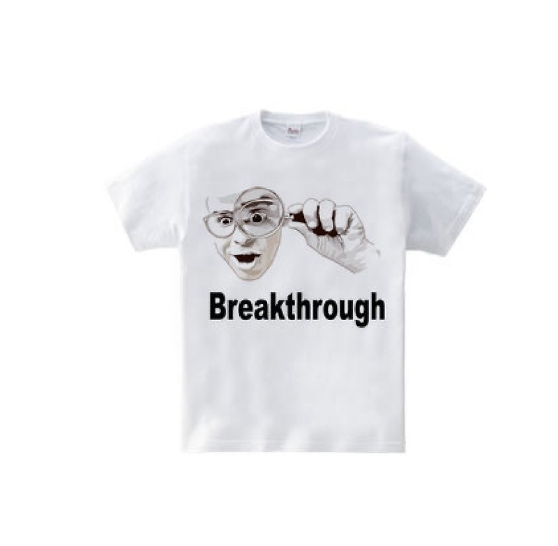 Breakthrough（5.6oz Tシャツ） - 男装针织衫/毛衣 - 棉．麻 白色