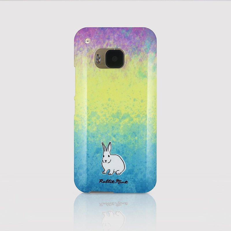 (Rabbit Mint) 薄荷兔手机壳 - 水彩兔系列 - HTC One M9 (P00081) - 手机壳/手机套 - 塑料 蓝色
