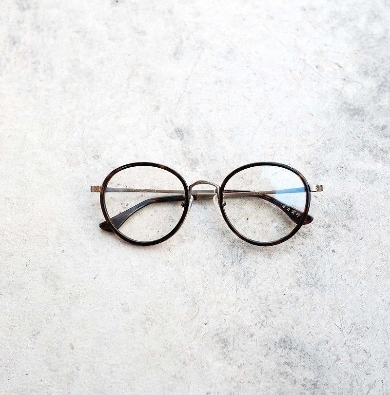 【目目商行】韩国复古大圆框 钛金属 眼镜 镜框 玳瑁 - 眼镜/眼镜框 - 其他材质 