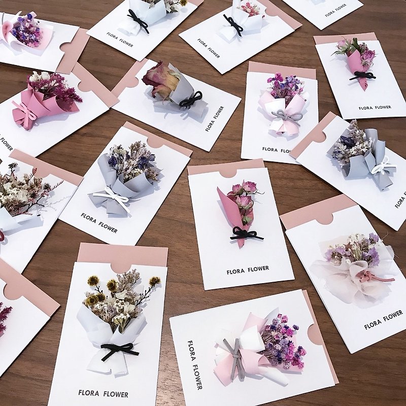 干燥花卡片-全系列(11款) - 卡片/明信片 - 植物．花 多色