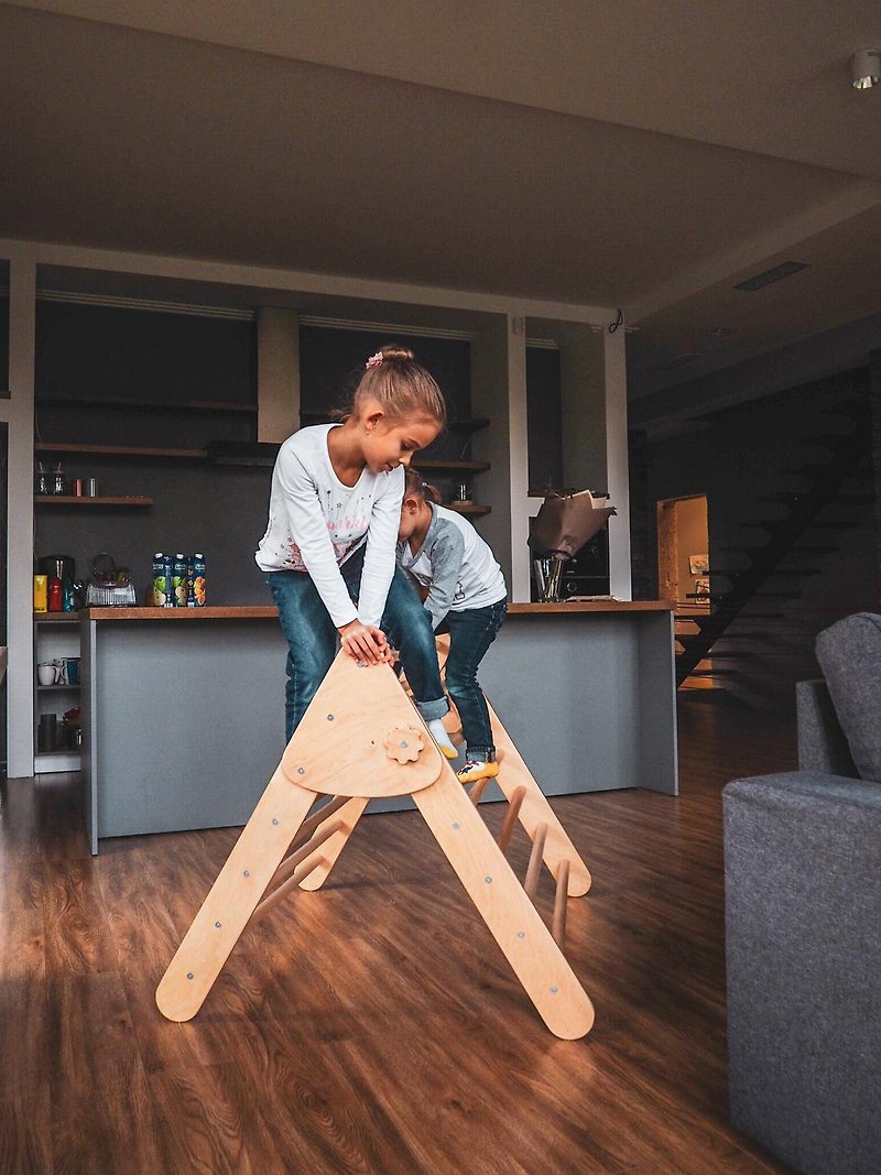 Pikler三角木手工製作婴儿健身 - 儿童家具 - 木头 