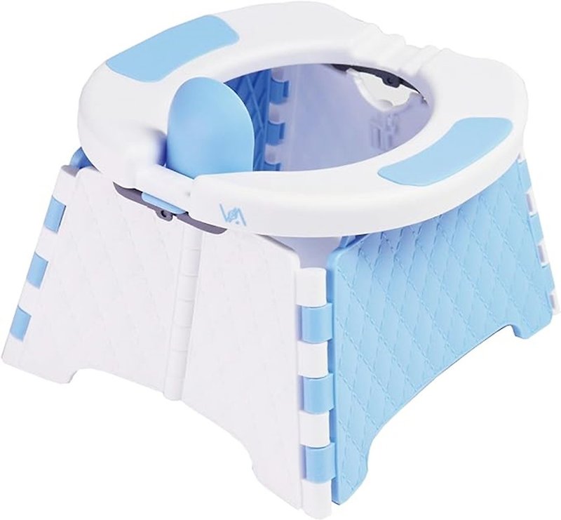 折叠式便携儿童训练厕所 - 蓝色 (附20个防臭处理袋) - 其他 - 其他材质 蓝色