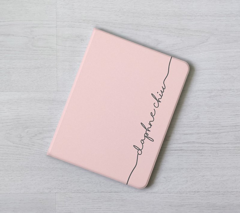 定制化礼物加名粉色iPad Pro 9代 Air 4 10.5 12.9寸翻盖式保护套 - 平板/电脑保护壳 - 塑料 多色