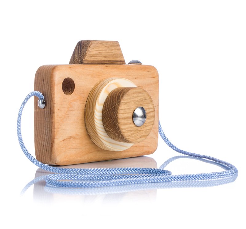 Wooden toy film camera Nursery photography gift Eco-friendly pretend play photo - 玩具/玩偶 - 木头 