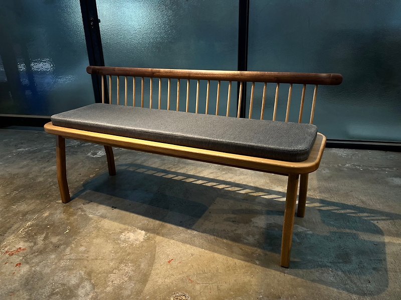 笑子短背长椅 |  椛杍Waza.n.table - 椅子/沙发 - 木头 咖啡色