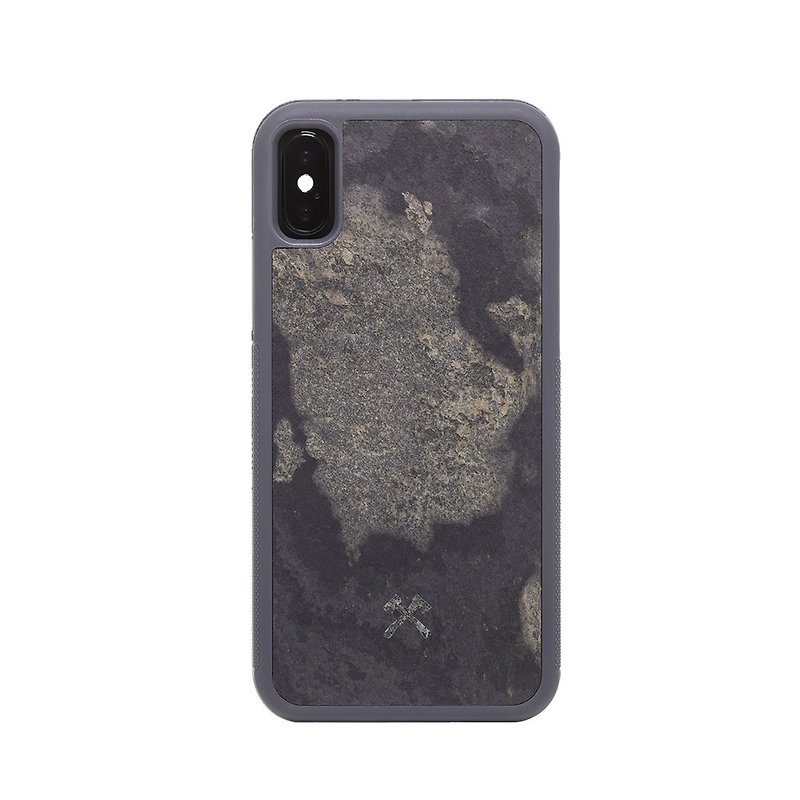 德国WOODCESSORIES天然原石保护壳-iPhone Xs Max灰4260382634255 - 手机壳/手机套 - 石头 灰色