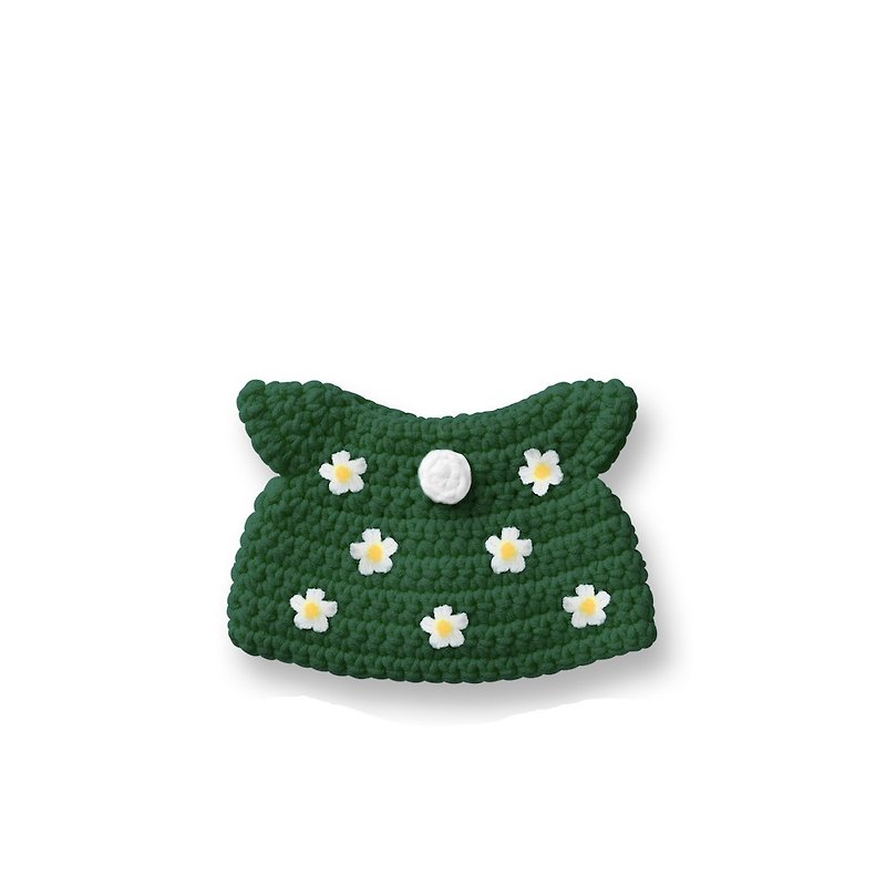 荷兰Miffy米菲兔 配件衣服 碎花绿洋装 纯棉全手工 娃娃专属配件 - 玩偶/公仔 - 棉．麻 绿色