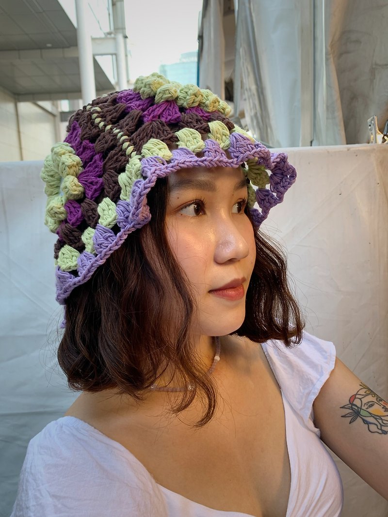 向日葵桶（紫罗兰） - 帽子 - 其他材质 紫色