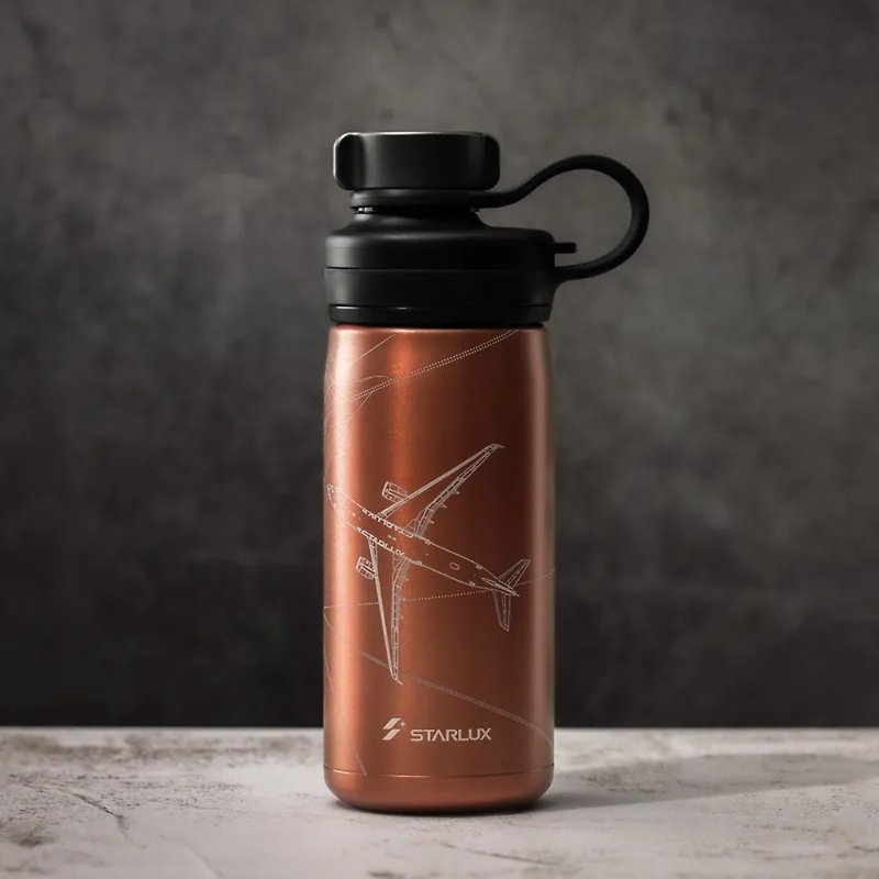 STARLUX x Tiger虎牌 碳酸饮保冷瓶 (古铜橘) - 水壶/水瓶 - 其他材质 橘色