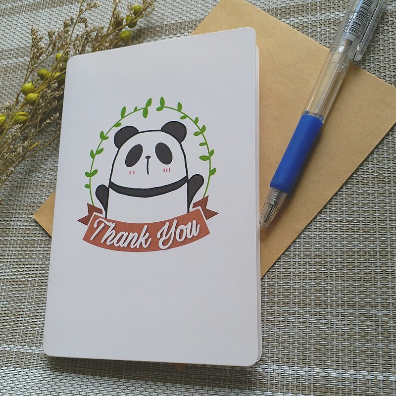 可爱熊猫原创设计 【感谢卡】 - 贴纸 - 纸 多色