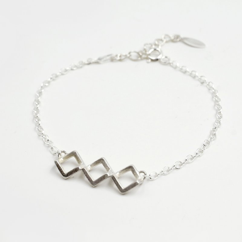 XXX立方体手链 - 手链/手环 - 纯银 银色
