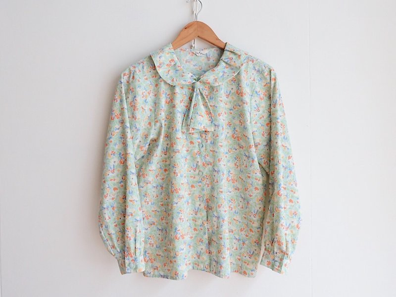 Vintage / 衬衫 / 长袖 no.12 - 女装衬衫 - 聚酯纤维 多色