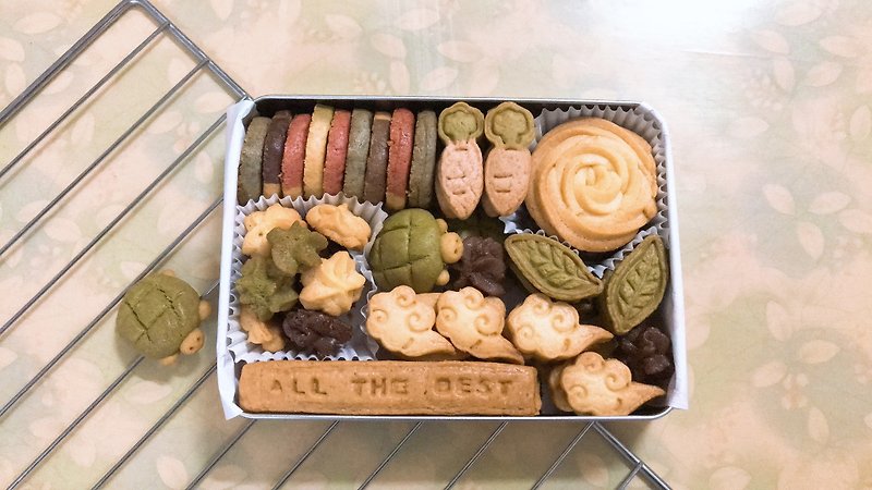 【可刻字&定制】乌龟铁盒手工饼干 - 手工饼干 - 其他材质 