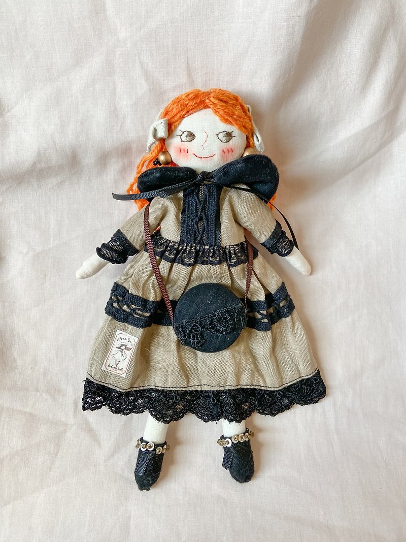 22cm 布人形ドール【森の魔女さん】fabric Doll - 玩偶/公仔 - 棉．麻 卡其色