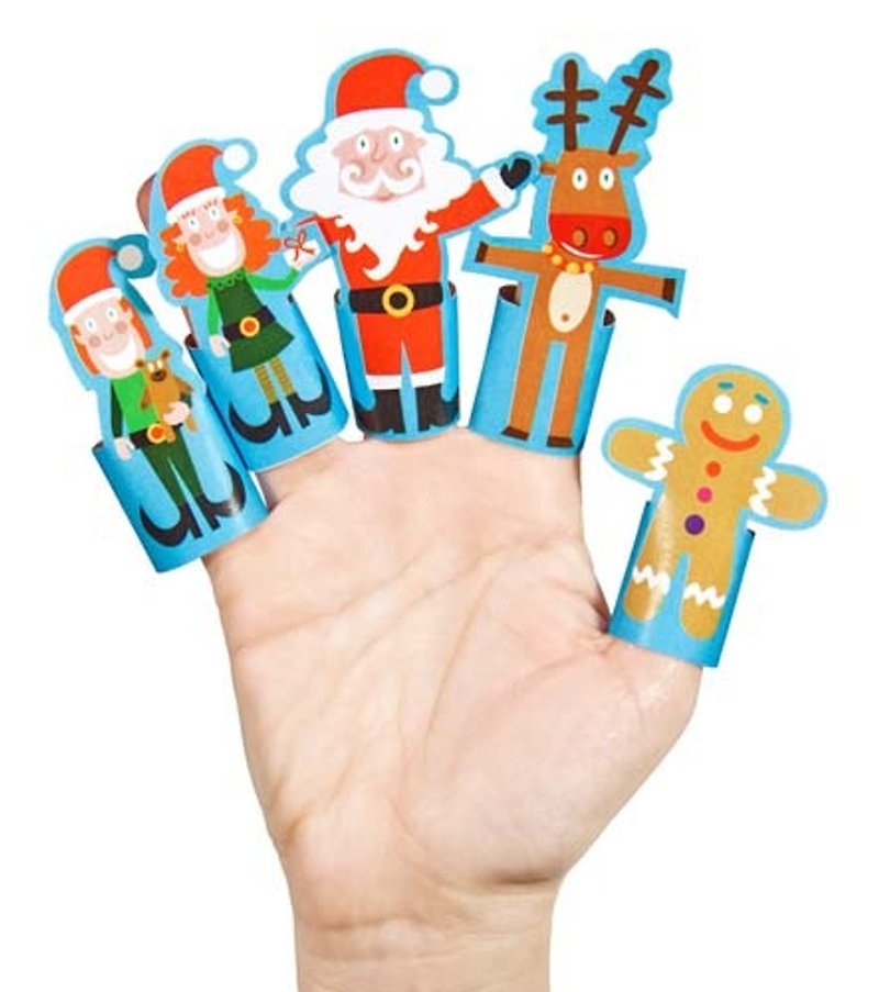 【pukaca手作益智玩具】手指玩偶系列 - 圣诞节 - 玩具/玩偶 - 纸 多色