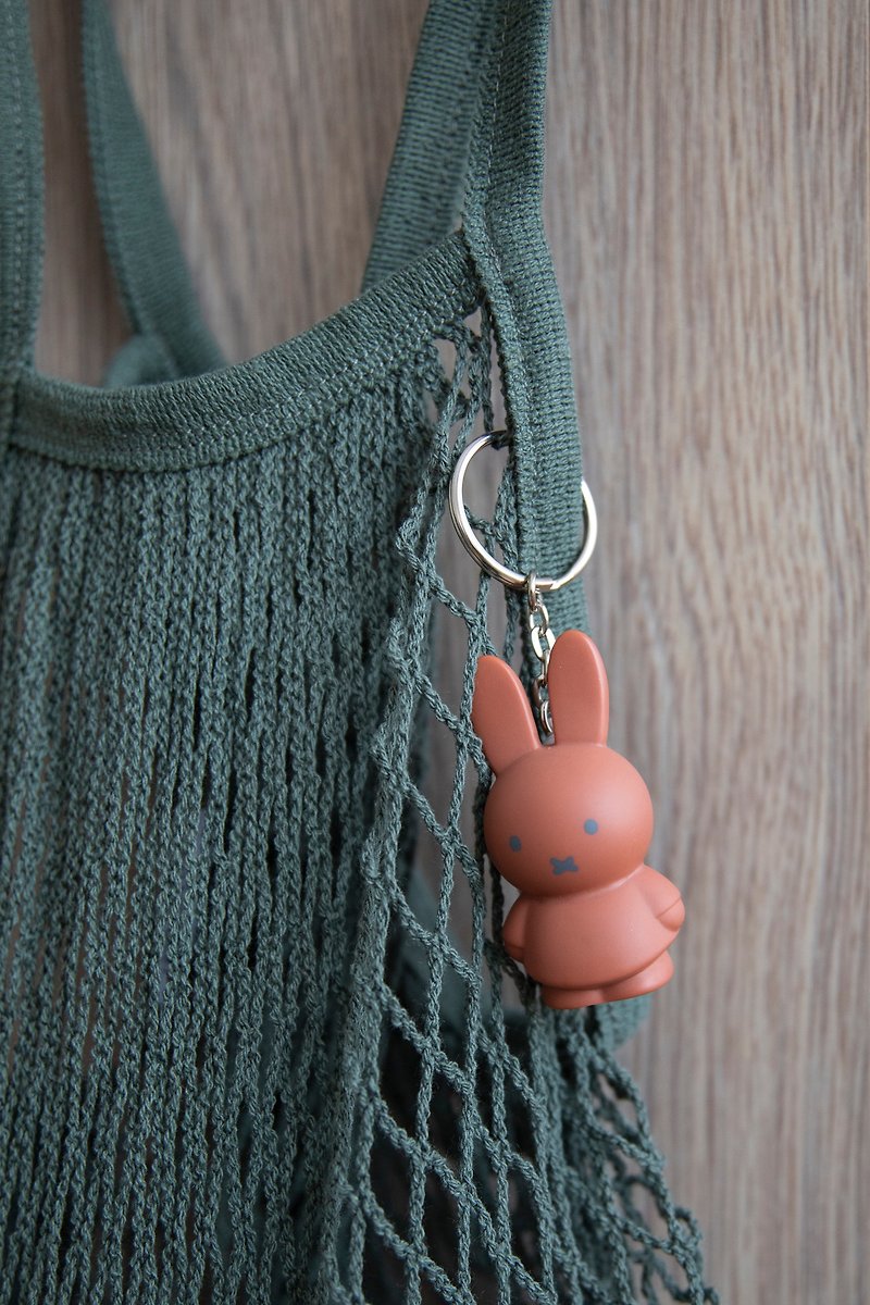 Miffy 米菲兔莫兰迪色系款公仔钥匙圈吊饰 - 红棕色 - 钥匙链/钥匙包 - 其他材质 咖啡色